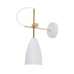 Aplique blanco con brazo articulable