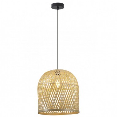 Lámpara colgante de rattán en oferta