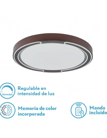 Plafón Asher 40 y 50 cm Intensidad Regulable, Mando y Memoria