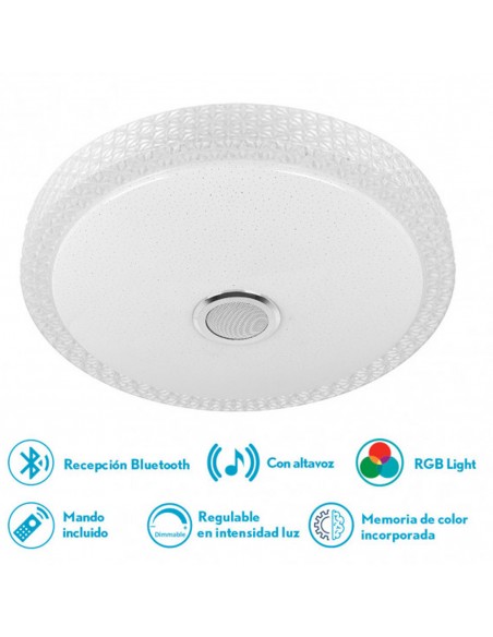 Plafón con Altavoz efecto Cielo Estrellado