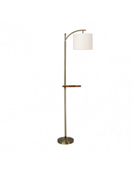 Seda Lámpara de Pie con Mesita