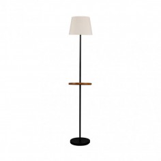 Lámpara de Pie Negro con...