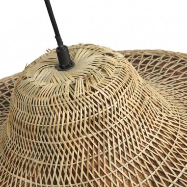Lámpara de techo de rattán natural en oferta