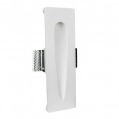 Empotrable rectangular de pared realizado en escayola