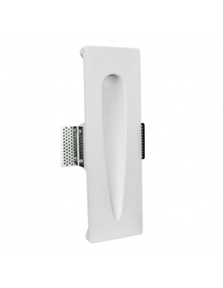 Empotrable rectangular de pared realizado en escayola