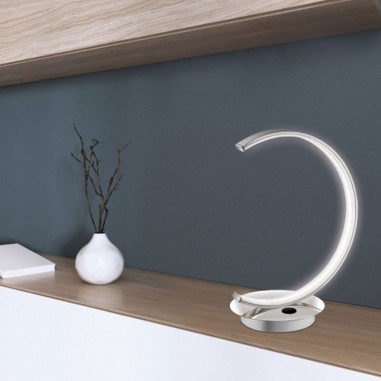 Lámpara de sobremesa led cromo Lámpara de sobremesa led cromo