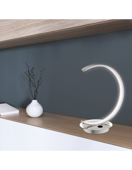 Lámpara de sobremesa led cromo