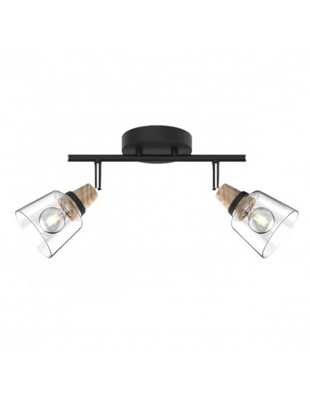 Regleta para techo o pared con cristal transparente