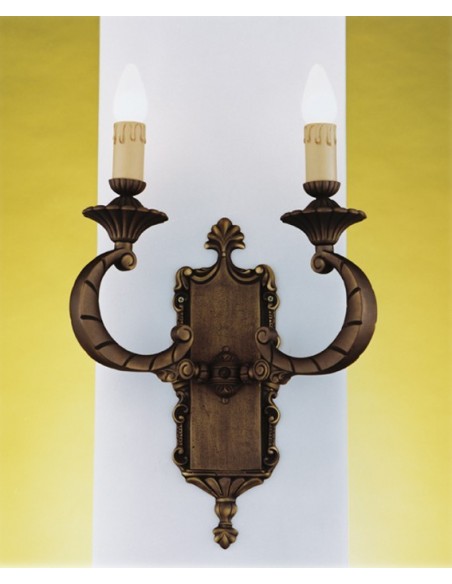 Lámpara de Pared de Bronce