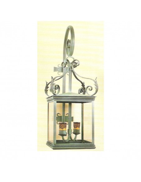 Aplique con hojas y pescante grande