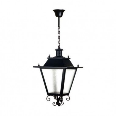 Farol de techo Villa 4 caras negro en oferta