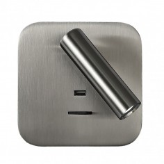 Apliques níquel con puerto USB baratos.