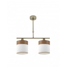 Lámpara Tela Blanco y...