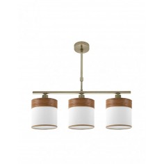 Lámpara de Tela Blanco y...