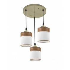 Lámpara Redonda de Tela...