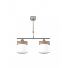 Lámpara Tela Blanco y...