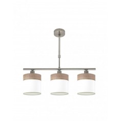 Lámpara de Tela Blanco y...