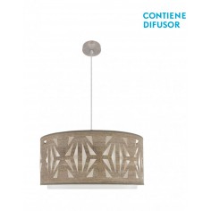 Lámpara Pantalla Tela...