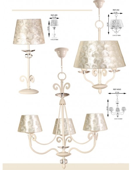 Lámparas Mesa Nácar