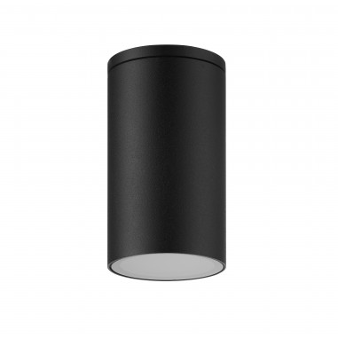 Plafón Exterior IP54 GU10 LED Negro Alto 10,5 cm