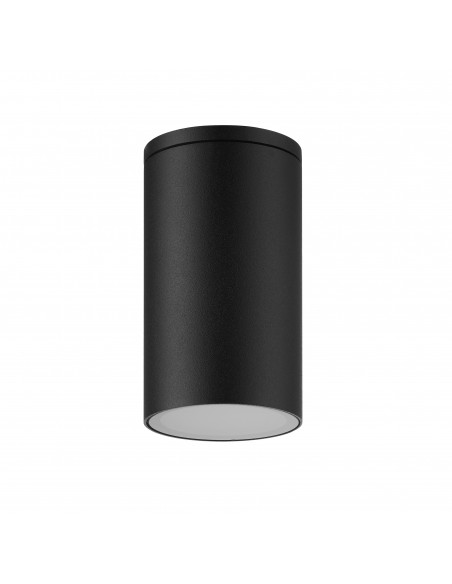 Plafón Exterior IP54 GU10 LED Negro Alto 10,5 cm