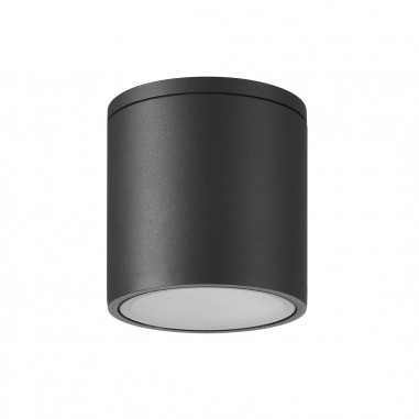 Plafón Exterior IP54 GU10 LED Gris Alto 9,1 cm