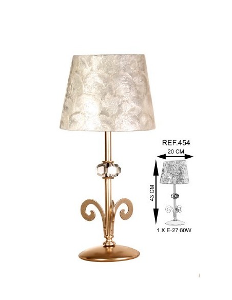 Lámparas Mesilla Nácar