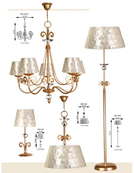 Lámparas Mesilla Nácar