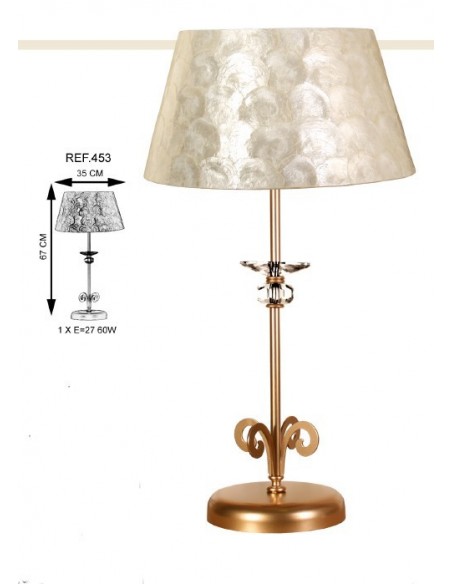 Lámparas Rinconeras Pantalla Nácar