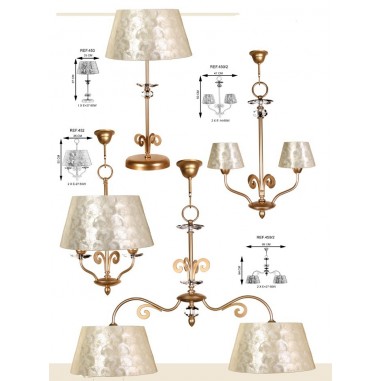 Lámparas Rinconeras Pantalla Nácar