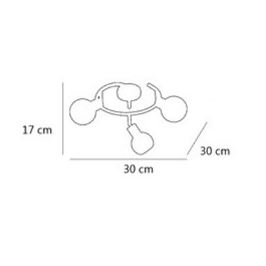 Oferta en plafones con focos negros