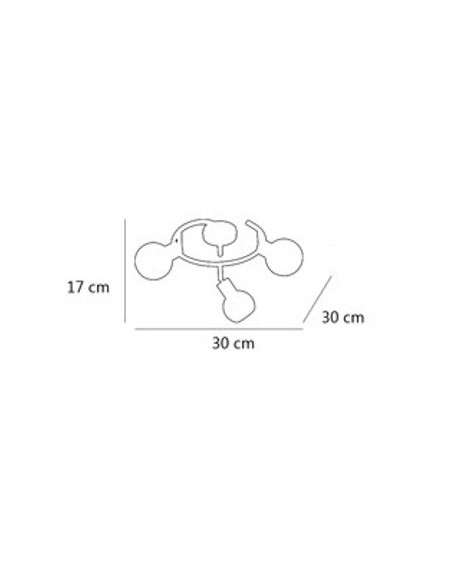 Oferta en plafones con focos negros