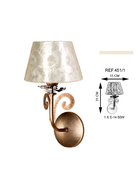 Lámparas Pared Nácar