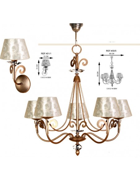 Lámparas Pared Nácar