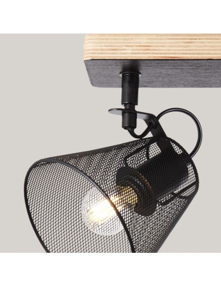 Regleta 2 luces focos orientables barata