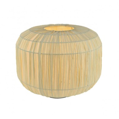 Lámpara de mesa terminada en papel y metal