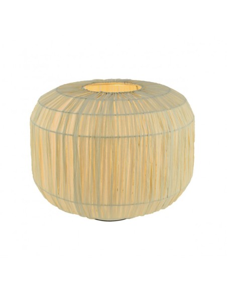 Lámpara de mesa terminada en papel y metal