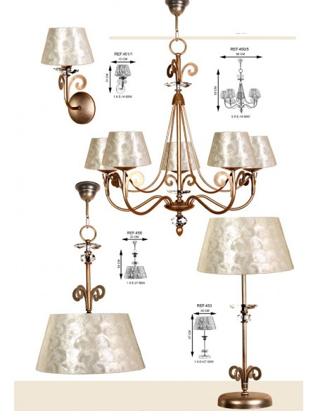 Lámparas Recibidor Nácar