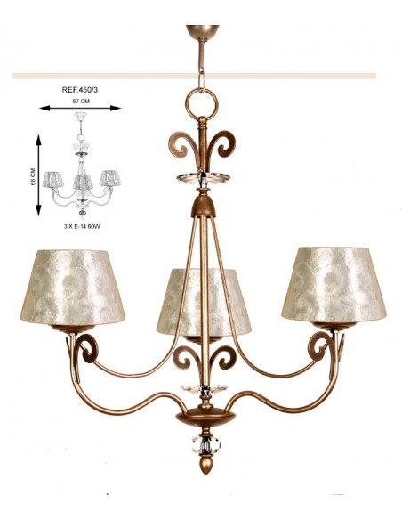 Lámparas Doradas Nácar