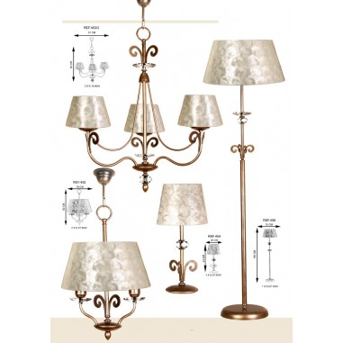 Venta Lámparas Pie Nácar