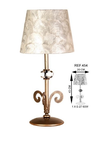 Lámparas Mesita de Noche Nácar