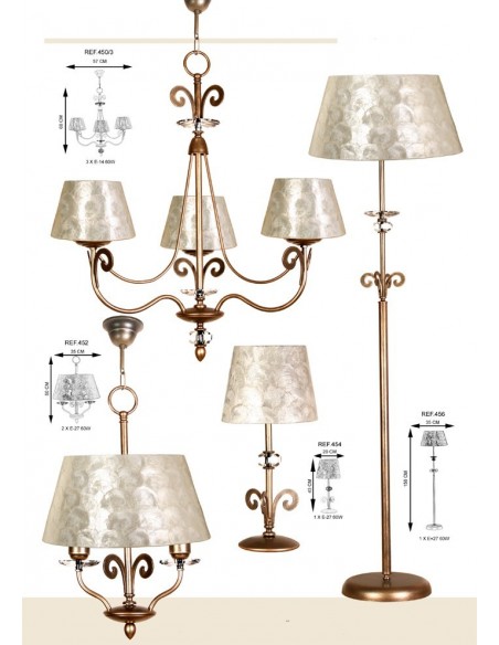 Lámparas Mesita de Noche Nácar