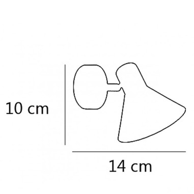 Aplique con rótula orientable