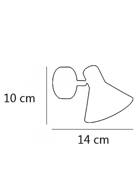 Aplique con rótula orientable