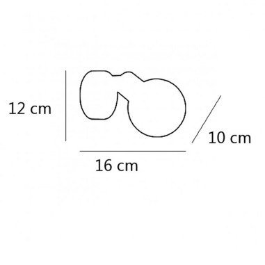 Foco plata con rotula y bombilla led
