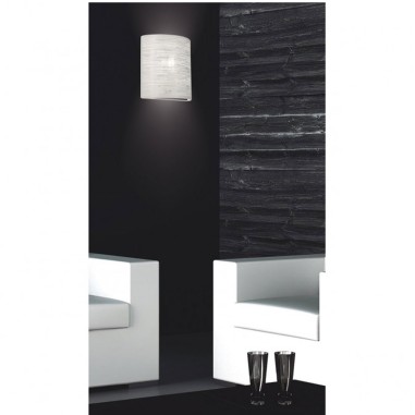 Aplique de pared calado blanco