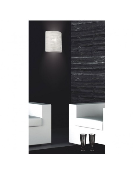 Aplique de pared calado blanco