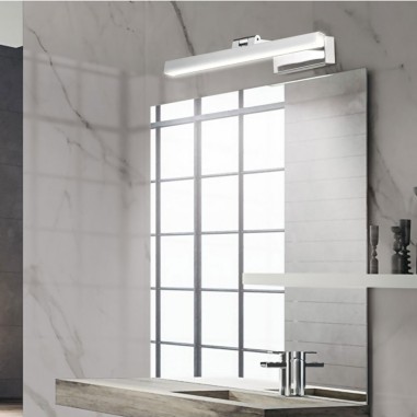 Aplique Baño Rotula Cromo Led