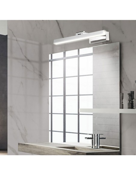 Aplique Baño Rotula Cromo Led