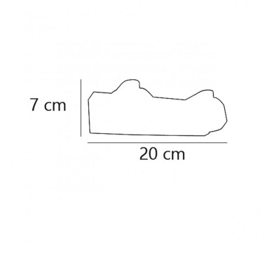 Aplique de pared tulipa facetada transparente